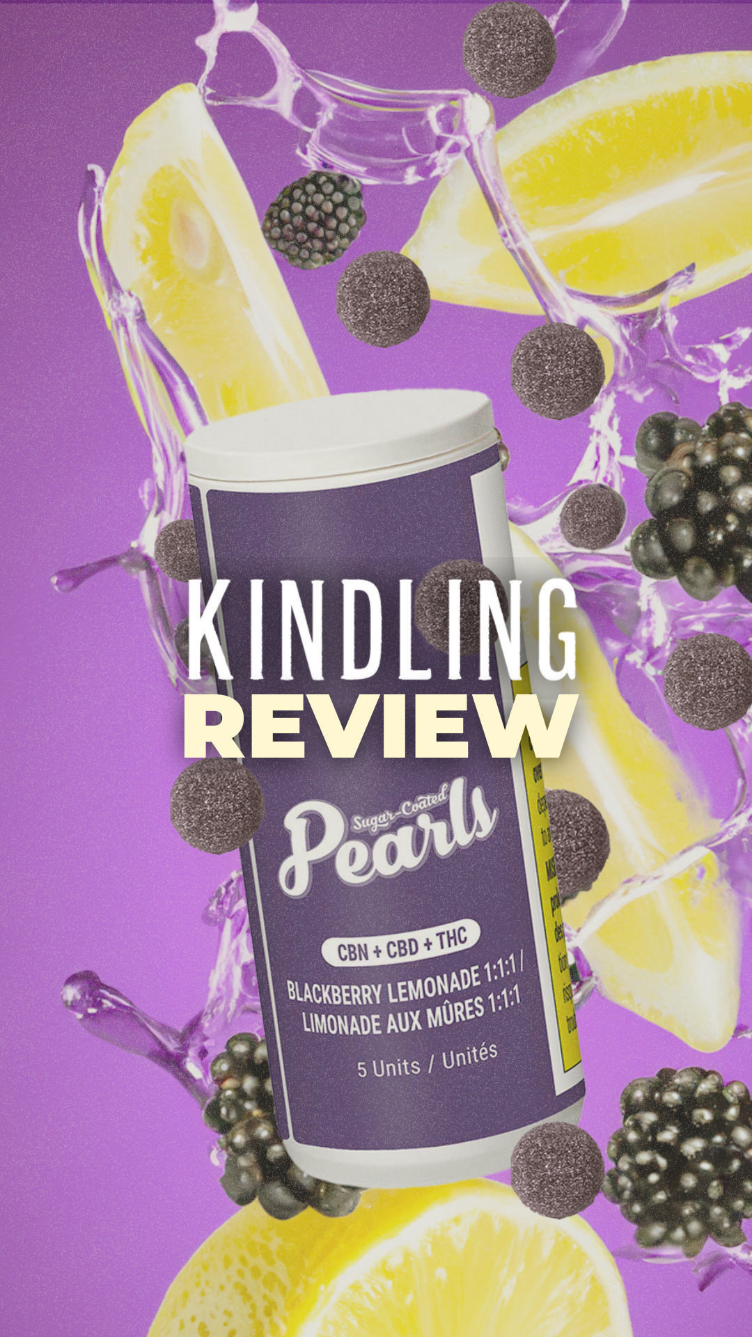 REVIEW: Pearls - Blackberry Lemonade 1:1:1 CBN/CBD/THC