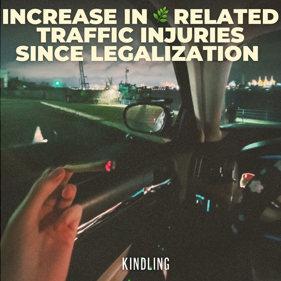 LARGE INCREASE IN WEED-RELATED TRAFFIC INJURIES SINCE LEGALIZATION