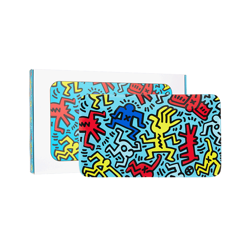 Keith Haring Glass Rolling Tray