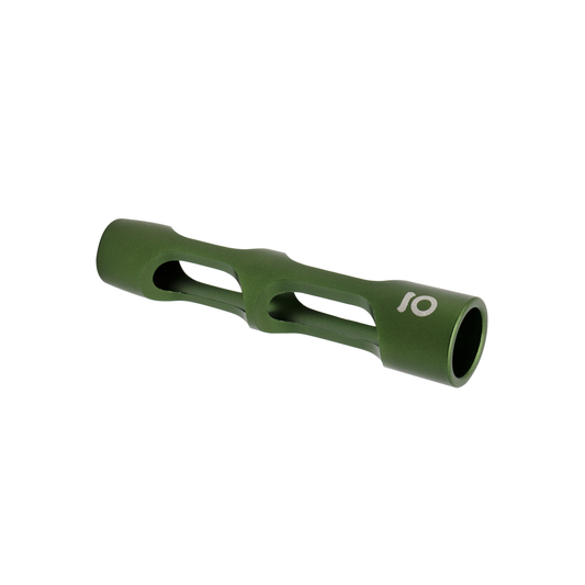 Aluminum & Glass Chillum - Green