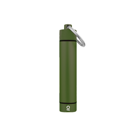 Aluminum Storage Key Chain - Green