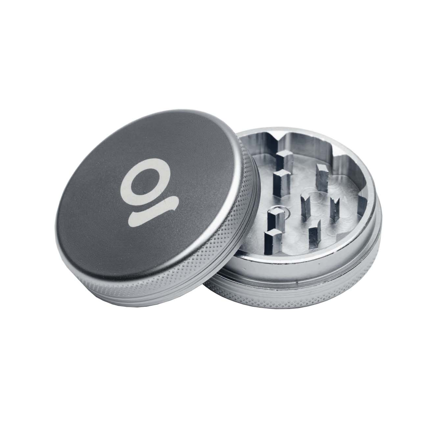 2 Piece 50mm Magnetic Grinder - Gun Metal