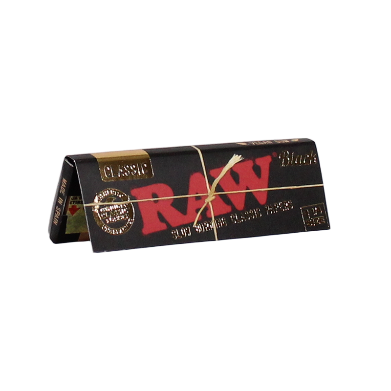 RAW Black 1 1/4 Rolling Papers