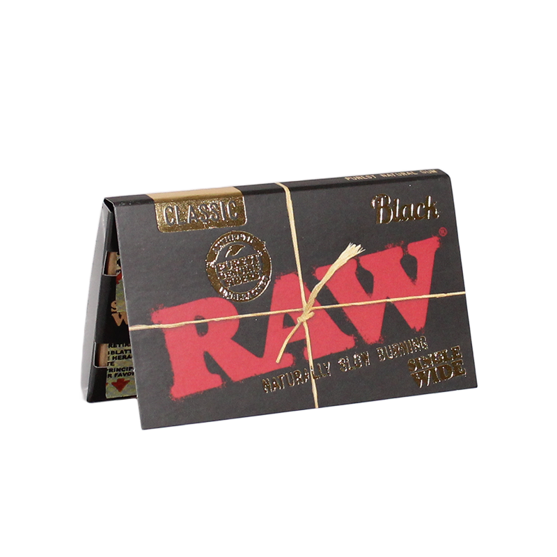 Raw Black Single Wide Double Window Rolling Papers