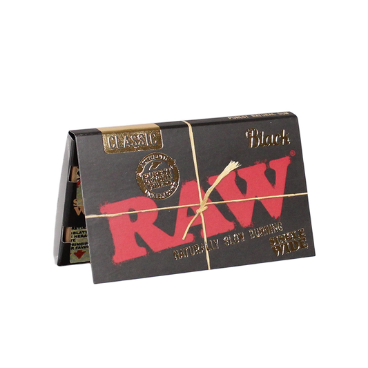 Raw Black Single Wide Double Window Rolling Papers