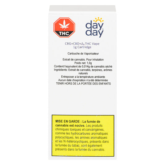 DayDay - Full Spectrum CBG+CBD+Delta8 THC 510 Thread Cartridge