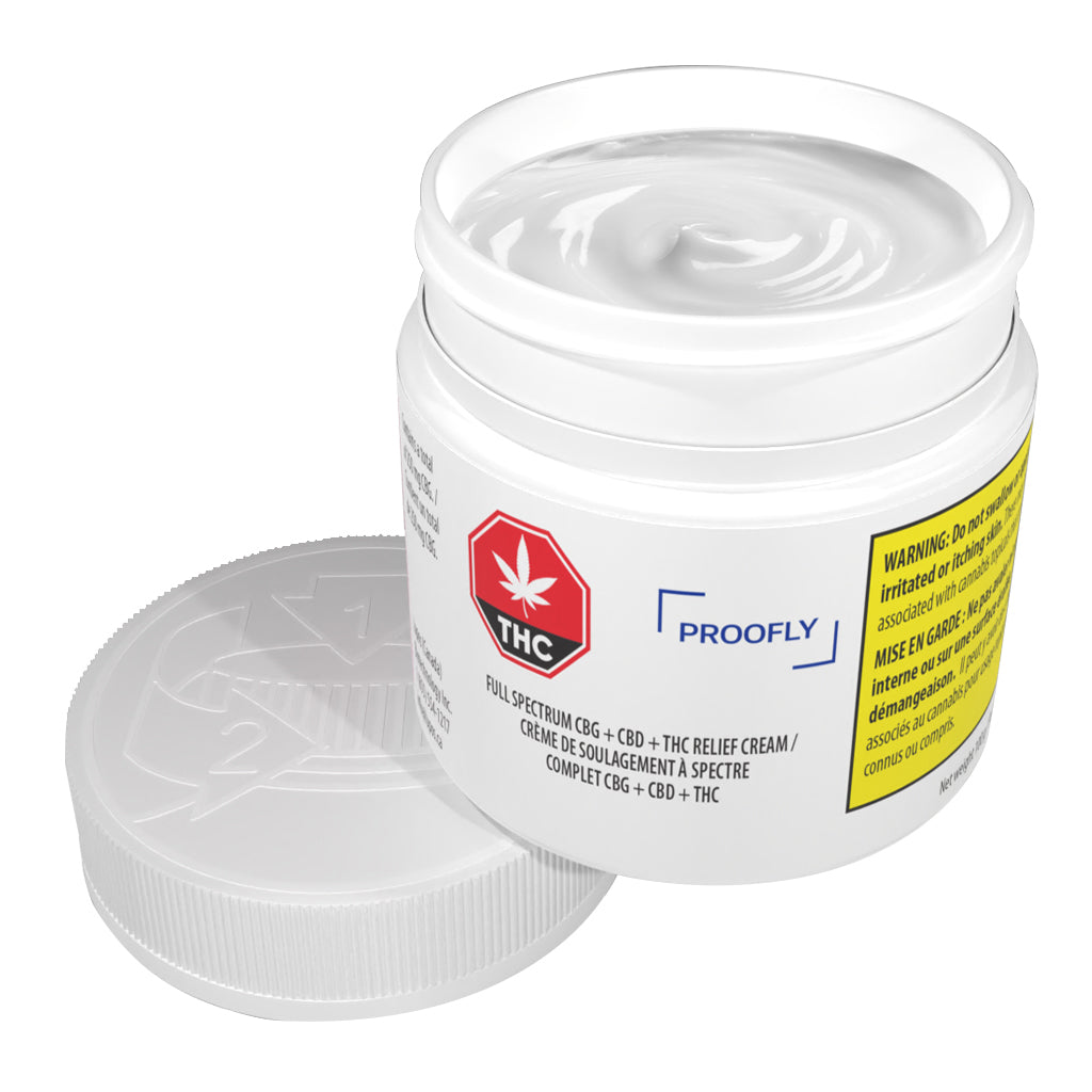 PROOFLY - Full Spectrum CBG + CBD + THC Relief Cream