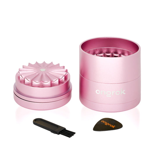 5 Piece Flower Teeth storage Grinder - Rose Gold