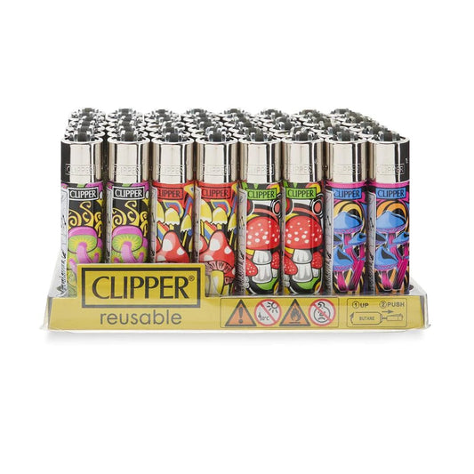 Clipper Mushroom Lighters 48/TRAY
