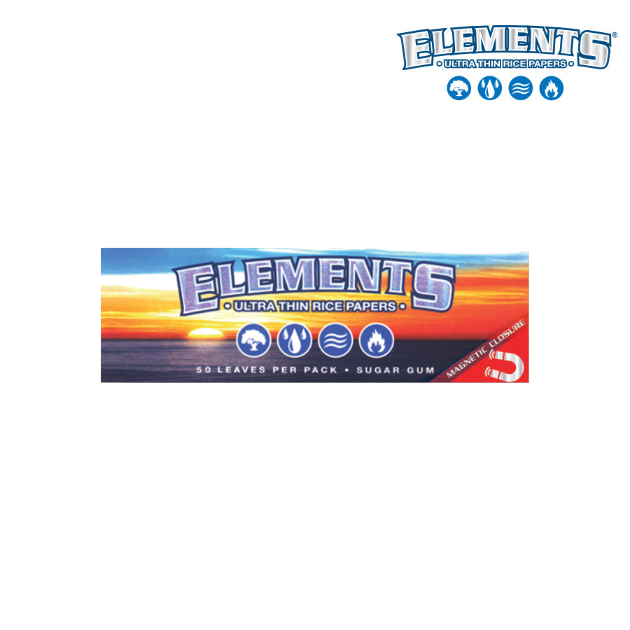 Elements - 1¼ Rolling Papers - Full Box of 25 Packs