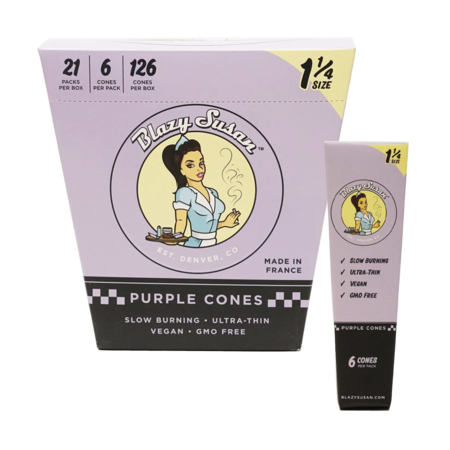 Blazy Susan Purple 6 Ct 1¼ Cones - 21/BOX
