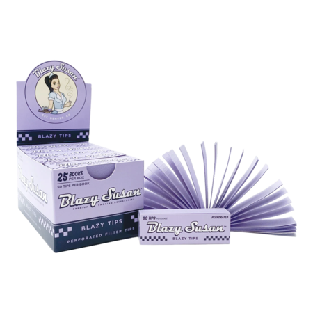Blazy Susan Purple Filter Tips  - 25/Box
