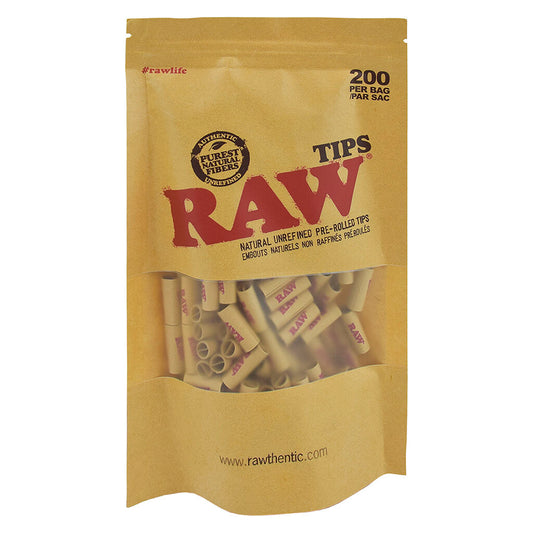 RAW - Natural Unrefined Pre-Rolled Tips