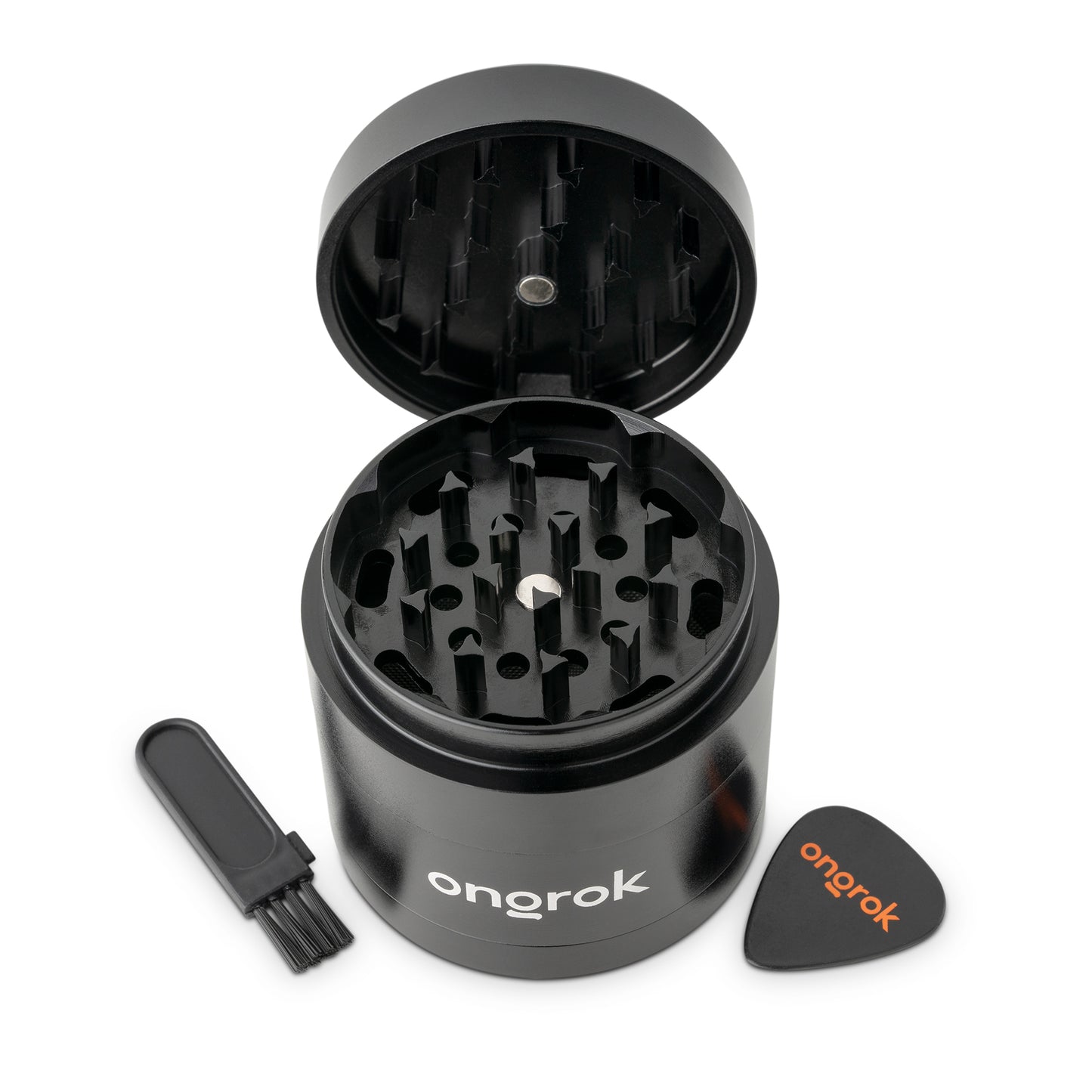 4 Piece EZ Open Grinder 2.0 - Black