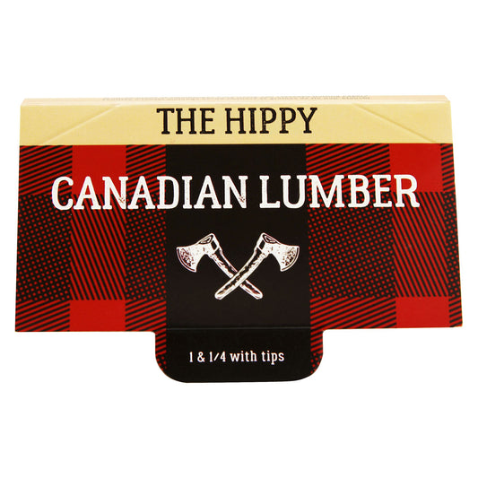 Canadian Lumber - Hippy Unbleached Hemp & Flax Rolling Papers with Tips