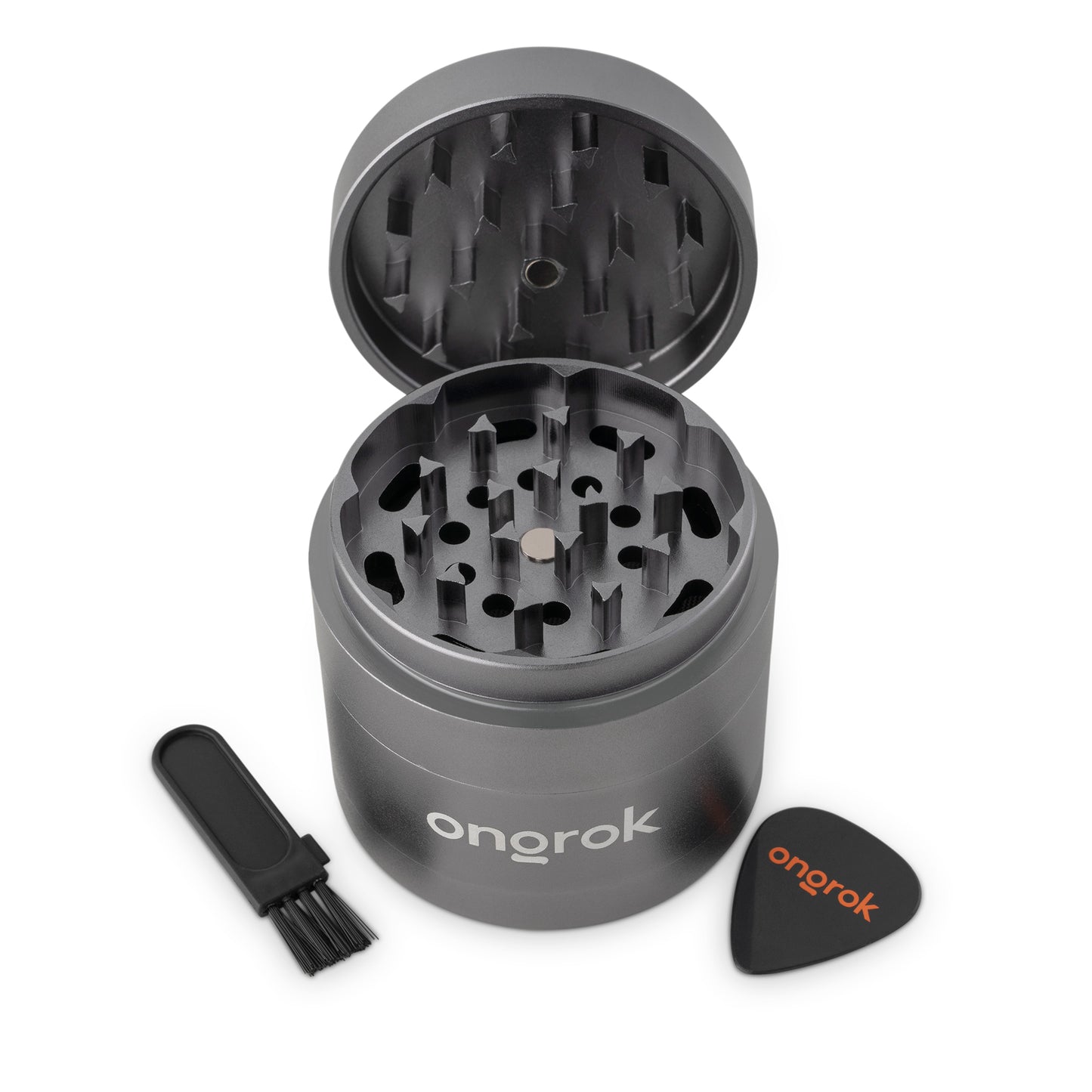 4 Piece EZ Open Grinder 2.0 - Gun Metal