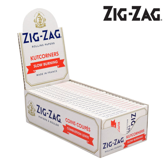 ZIG ZAG - White Kutcorners Rolling Papers - Full Box of 25 Packs