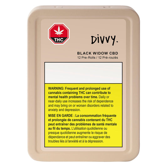 Divvy - Black Widow CBD Pre-Roll