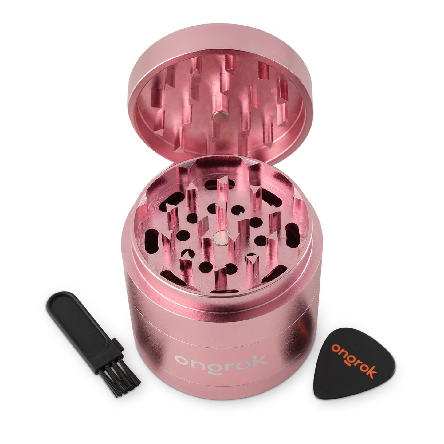 4 Piece EZ Open Grinder 2.0 - Rose Gold